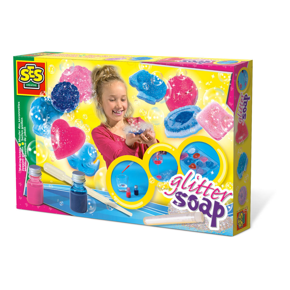 SES Creative Make Your Own Glitter Soaps Set