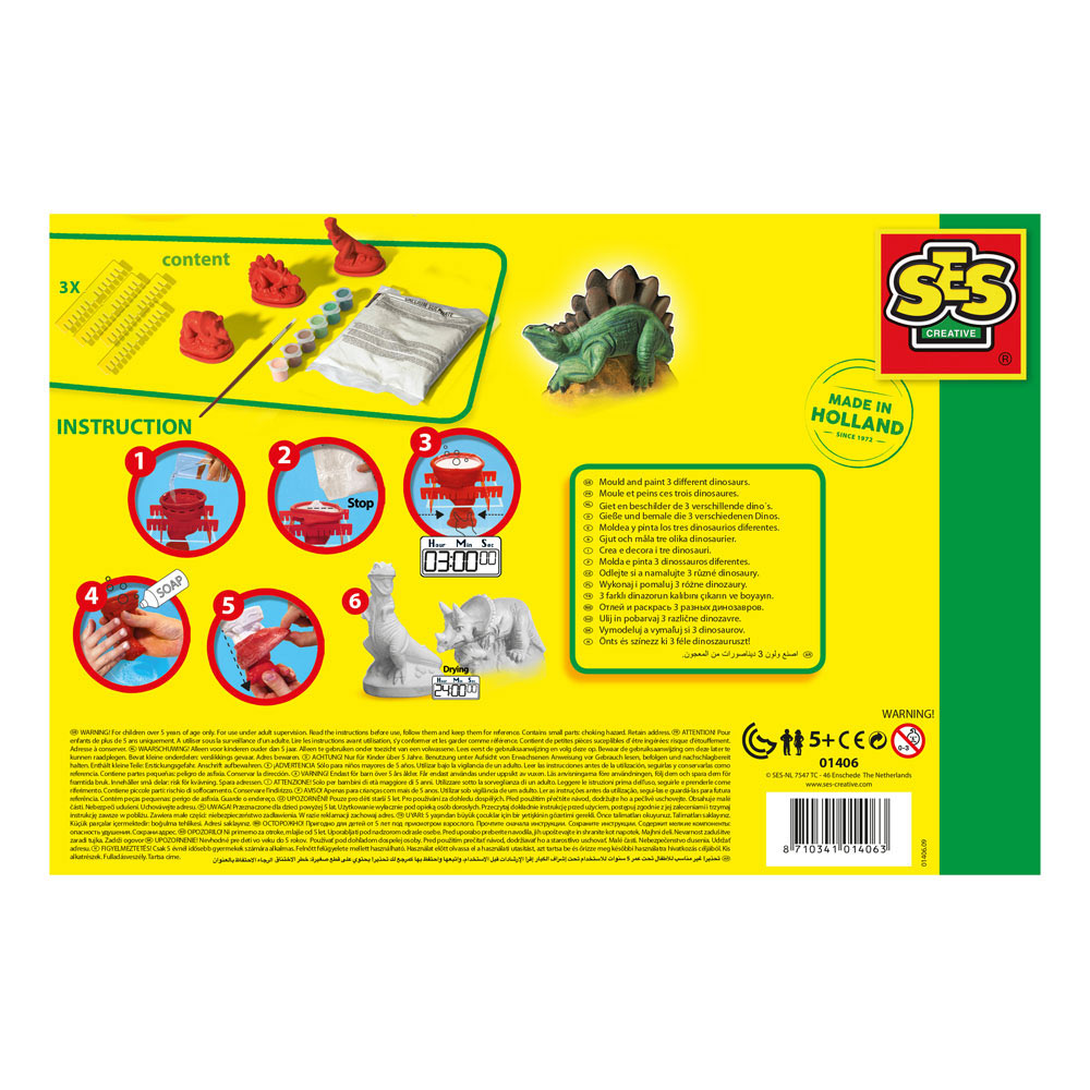 SES Creative Dinosaurs Casting and Painting Set
