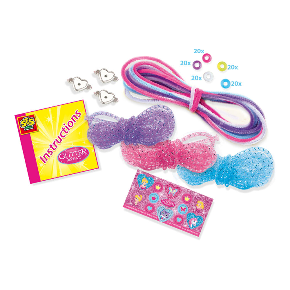 SES Creative Glitter Dreams Princess Glitter Bracelets Set