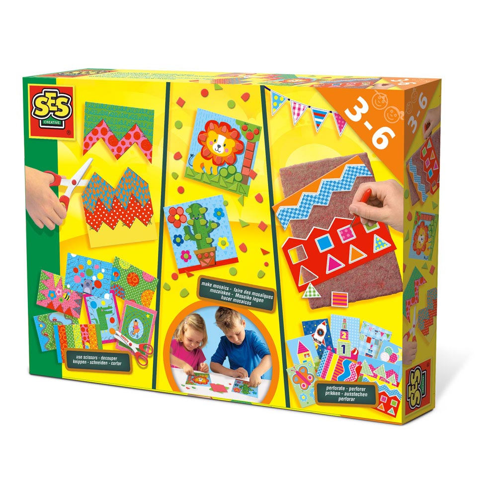 SES Creative I Learn to Cut, Make Mosaics and Perforate Set