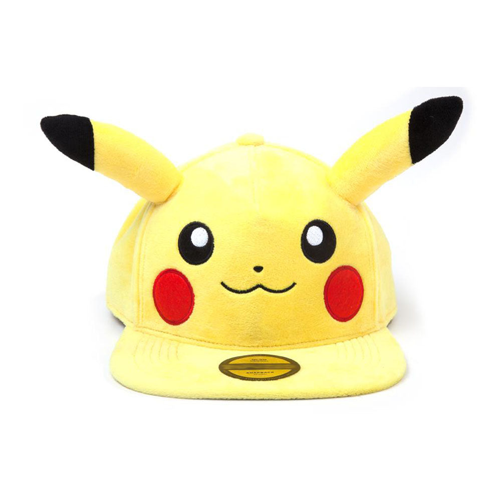 Pokemon Pikachu Plush with Ears Snapback Baseball Cap