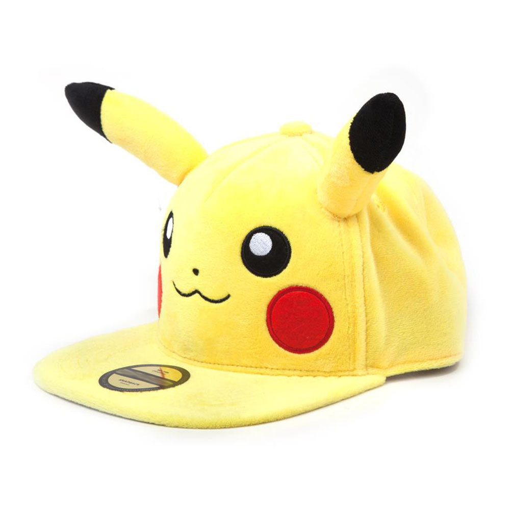 Pokemon Pikachu Plush with Ears Snapback Baseball Cap