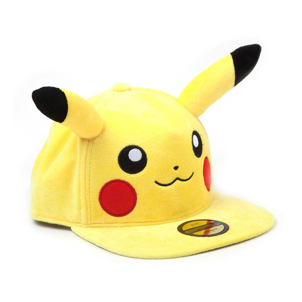 Pokemon Pikachu Plush with Ears Snapback Baseball Cap