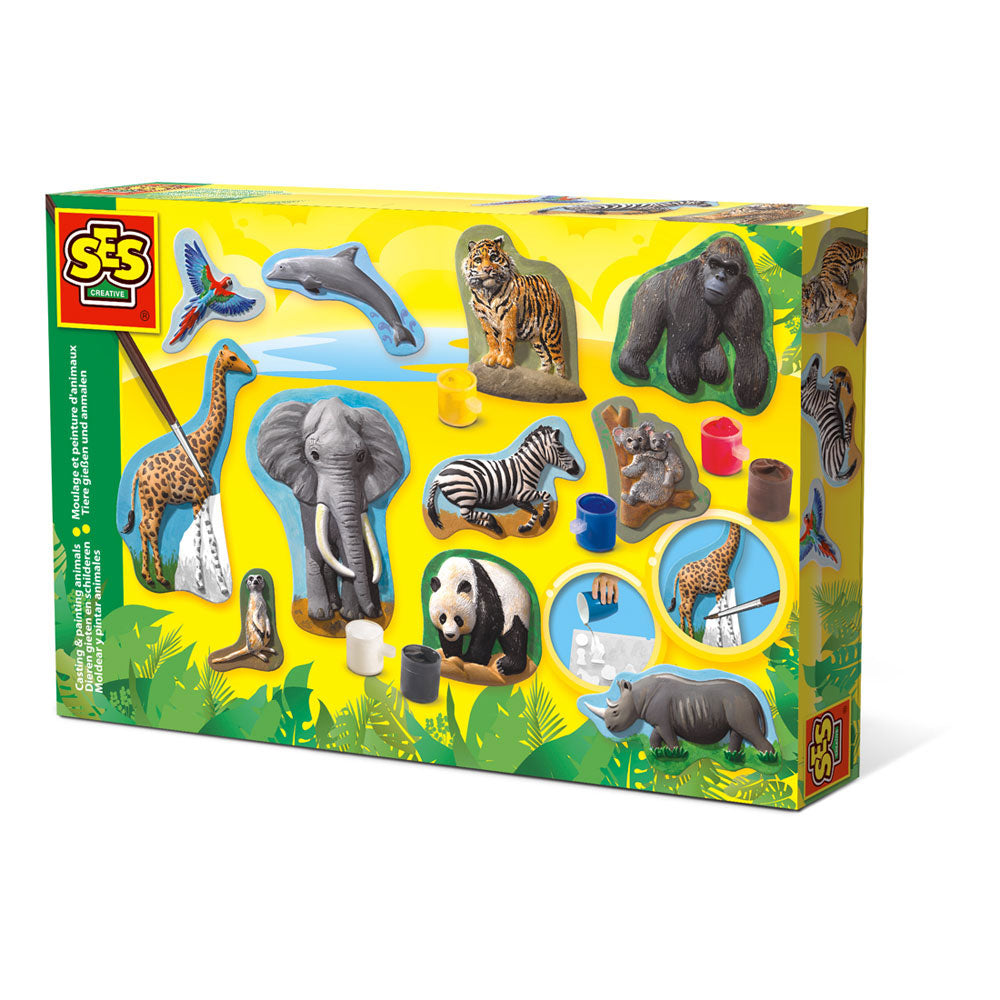SES Creative Animals Casting and Painting Set