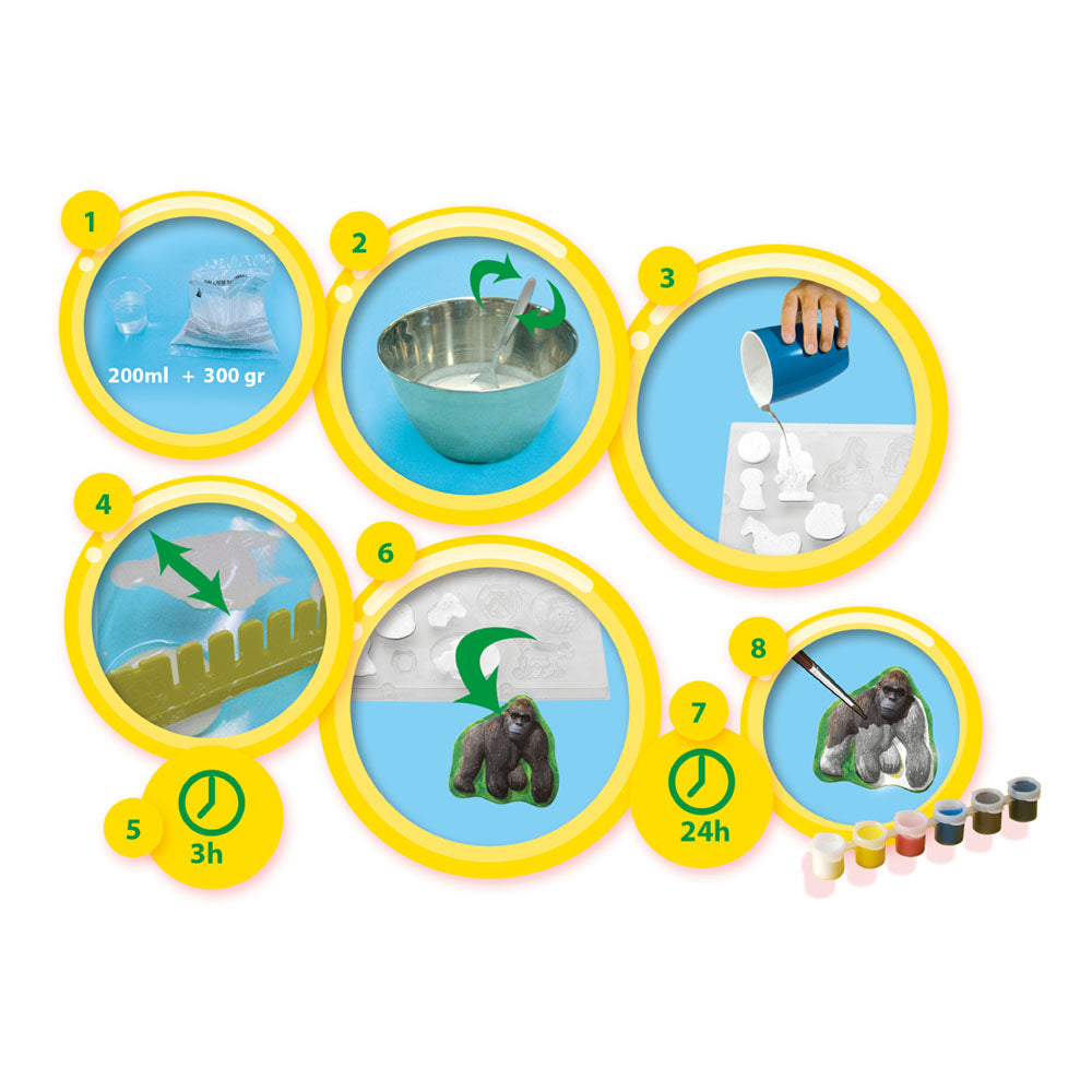 SES Creative Animals Casting and Painting Set