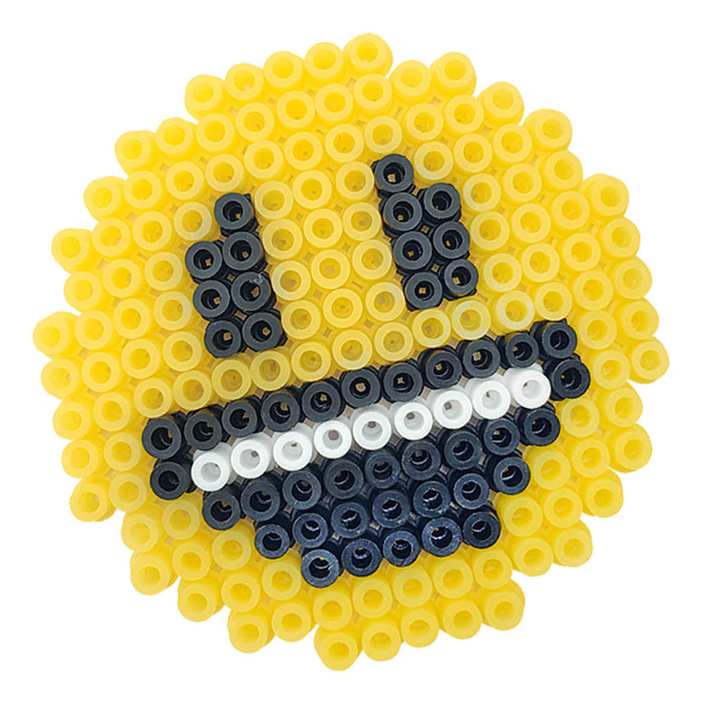 SES Creative Beedz Emoticons Iron-on Beads Mosaic Set, 1800 Iron-on Beads Mix