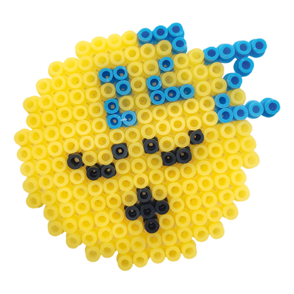 SES Creative Beedz Emoticons Iron-on Beads Mosaic Set, 1800 Iron-on Beads Mix