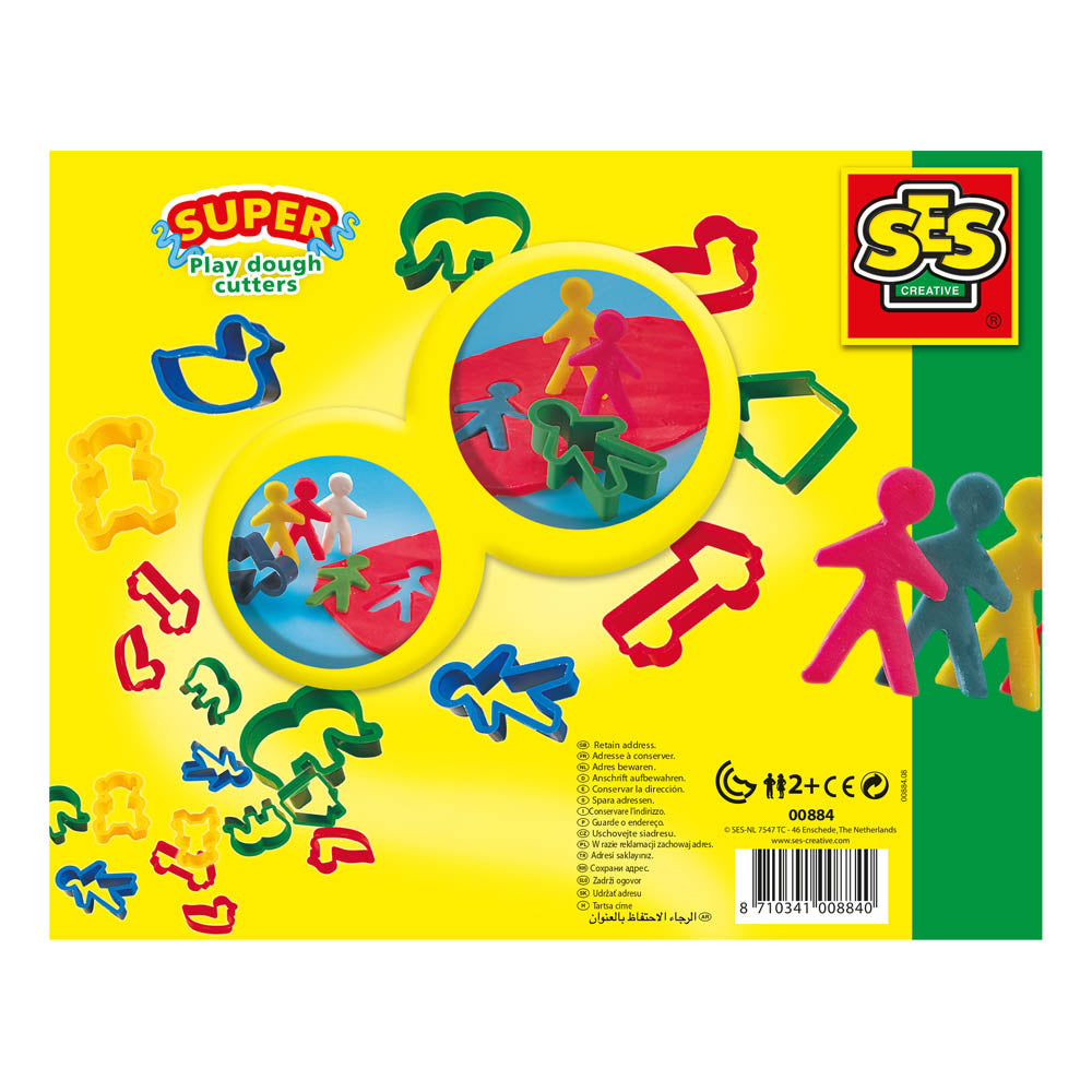 SES Creative Modelling Clay Cutters Set, 12 Pieces