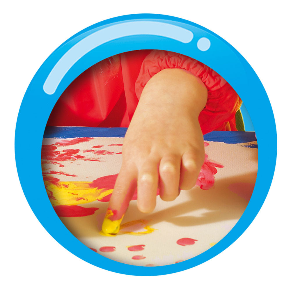 SES Creative My First Washable Fingerpaint Set, 4 Paint Pots (145ml)