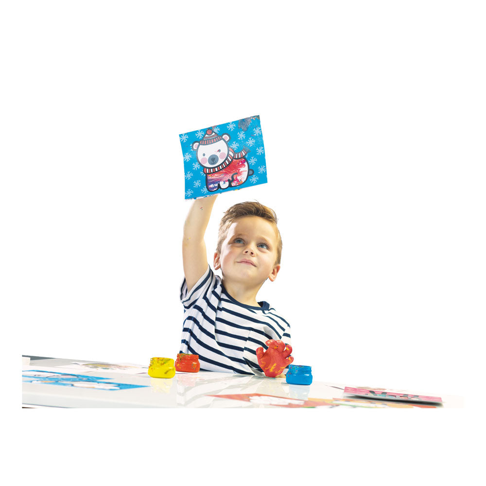 SES Creative My First Fingerpaint Cards Set, 3 Paint Pots