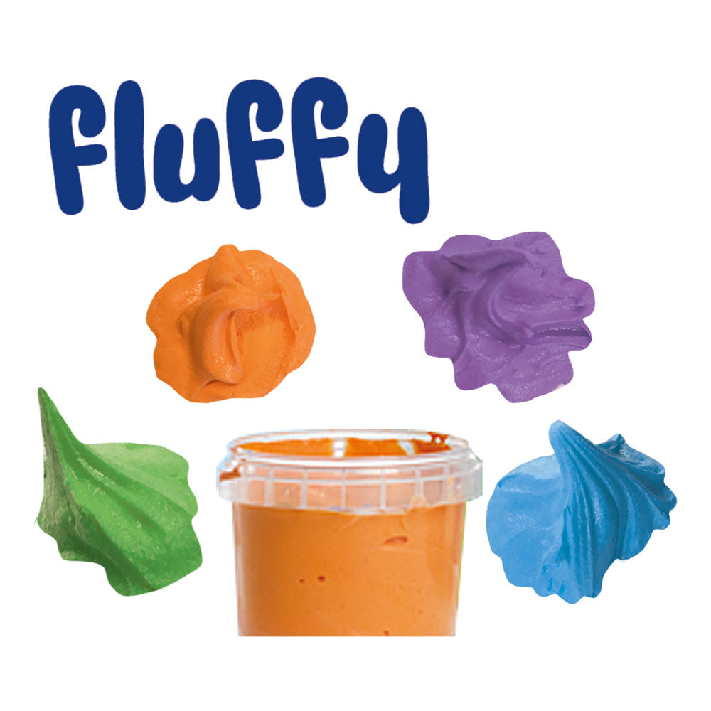 SES Creative My First Fluffy Washable Fingerpaint Set, 4 Paint Pots (110ml)
