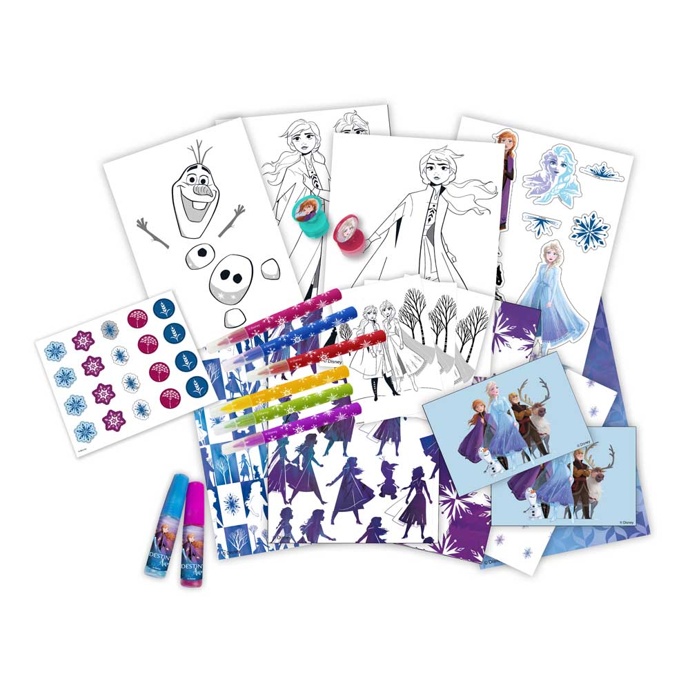 Disney Frozen II Children's My Filled Christmas Stocking with 80 Creative Accessories