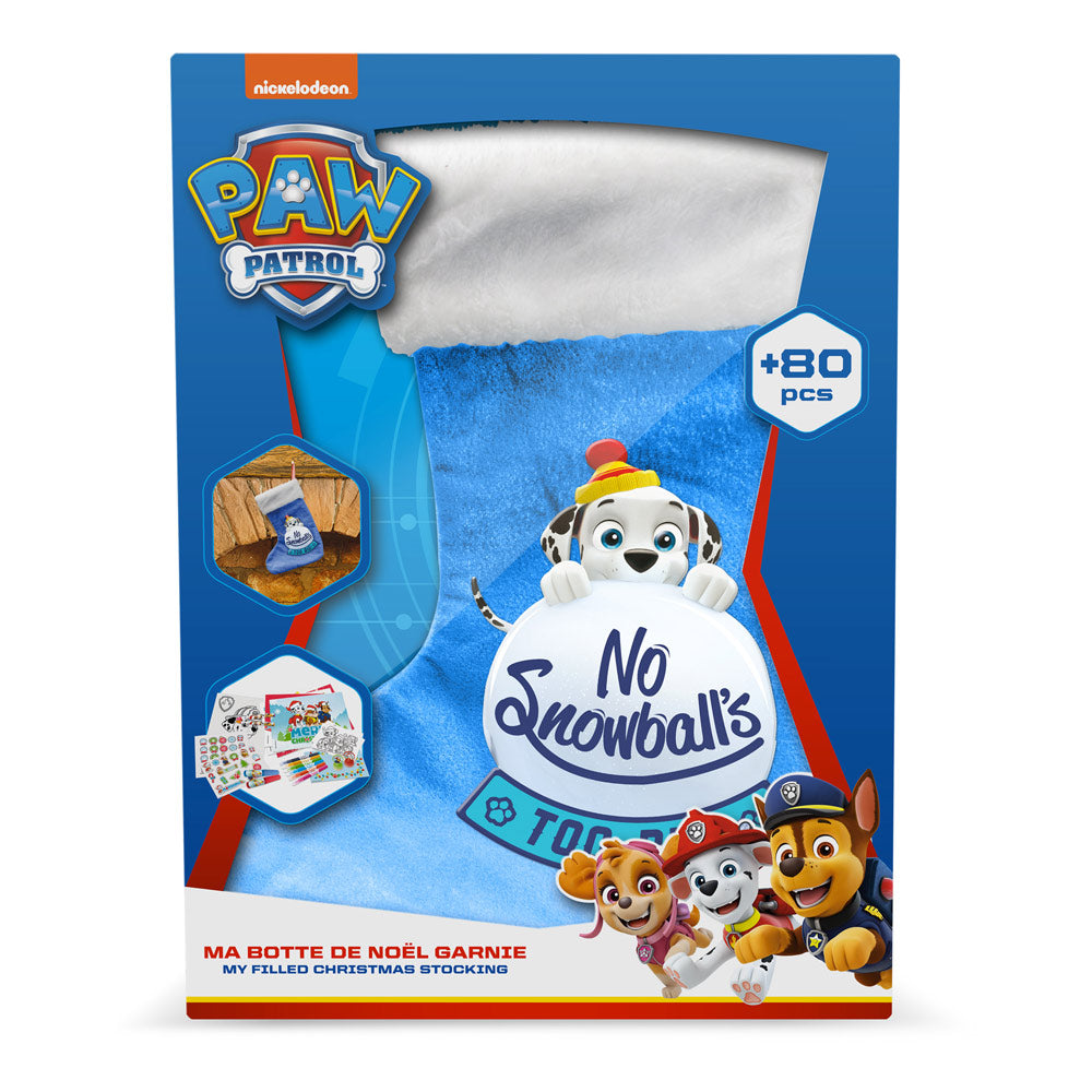 Paw Patrol No Snowball's Too Big Children's My Filled Christmas Stocking + 80 Creative Accessories