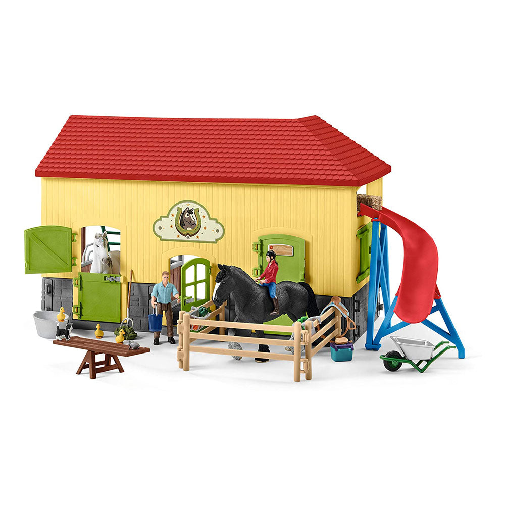 Schleich Farm World Children's Horse Stable with Accessories