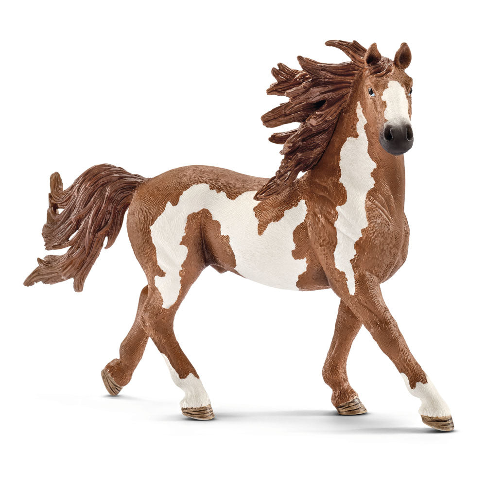 Schleich Farm World Pinto Stallion Toy Figure
