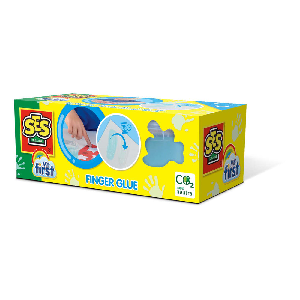 SES Creative My First Finger Glue, 2x Pots 95ml