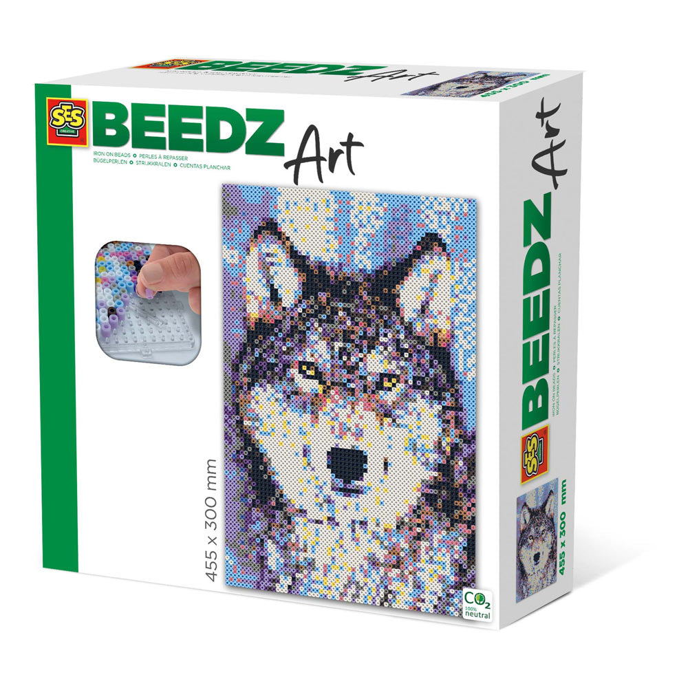 SES Creative Wolf Beedz Art Mosaic Kit, 7000 Iron-on Beads
