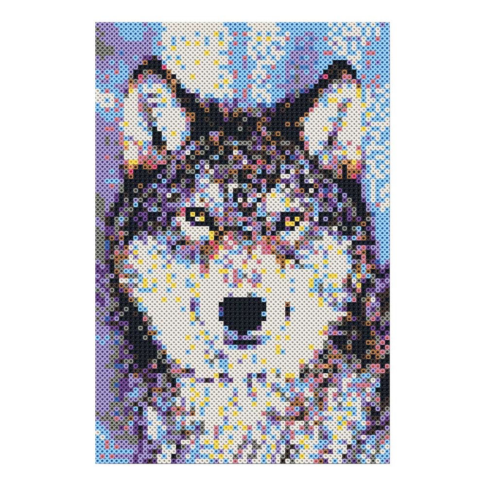 SES Creative Wolf Beedz Art Mosaic Kit, 7000 Iron-on Beads