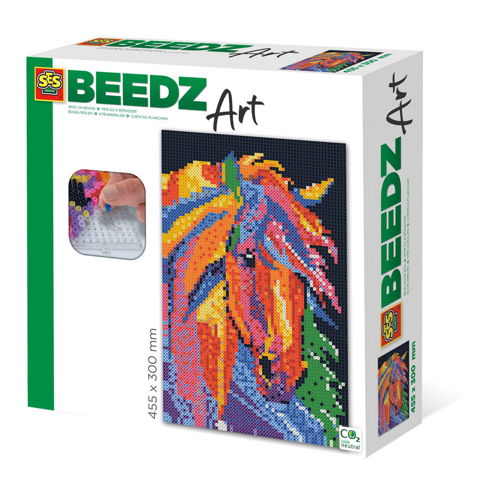 SES Creative Horse Fantasy Beedz Art Mosaic Kit, 7000 Iron-on Beads