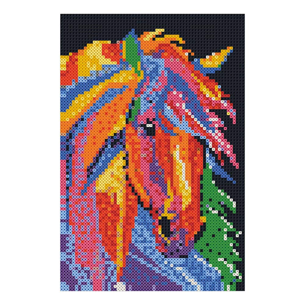 SES Creative Horse Fantasy Beedz Art Mosaic Kit, 7000 Iron-on Beads