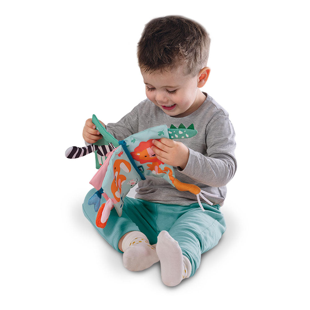 SES Creative Tiny Talents Sensory Animal Tails Cloth Book