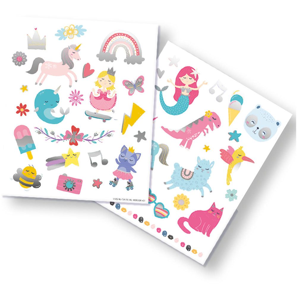SES Creative Tattoos for Fairy Tales, 40 Metallic Effect Temporary Tattoos