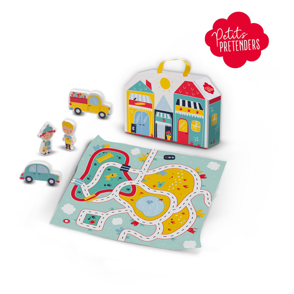 SES Creative Petits Pretenders Shopping District Play Suitcase and Play Mat