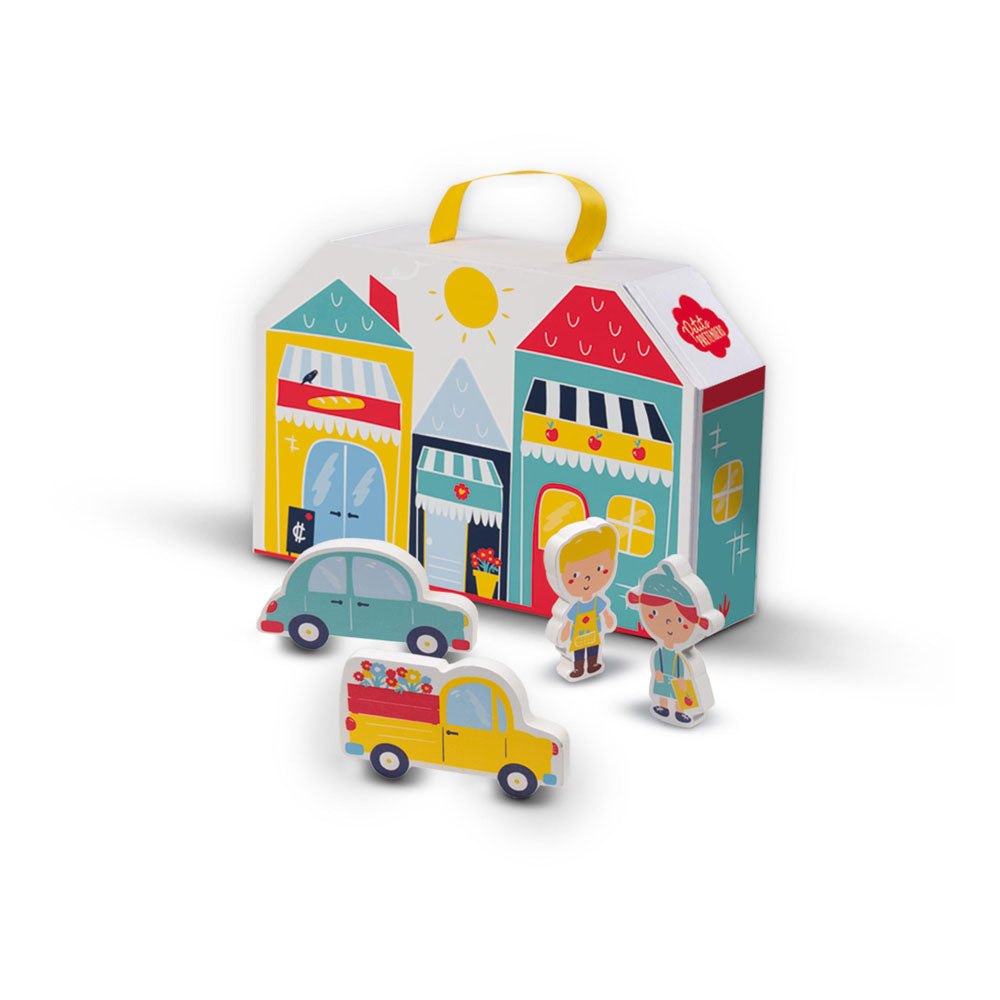 SES Creative Petits Pretenders Shopping District Play Suitcase and Play Mat