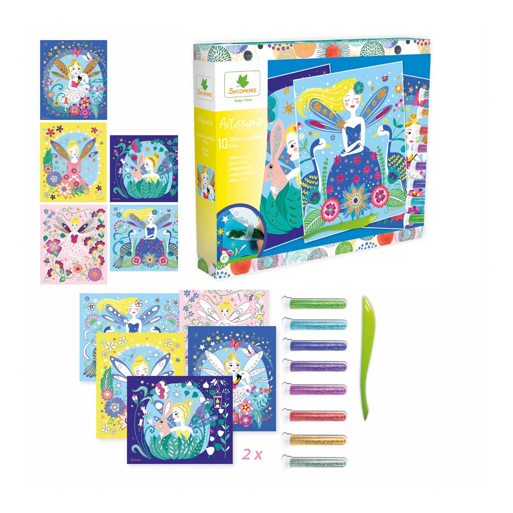 Sycomore Artissimo Children's Glitter Boards Fairy's