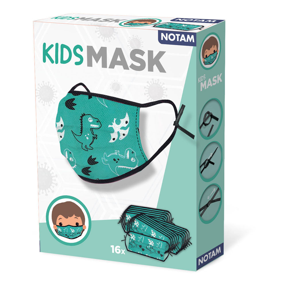 SES Creative Notam Kids Dino Face Masks Set, 16 Pieces