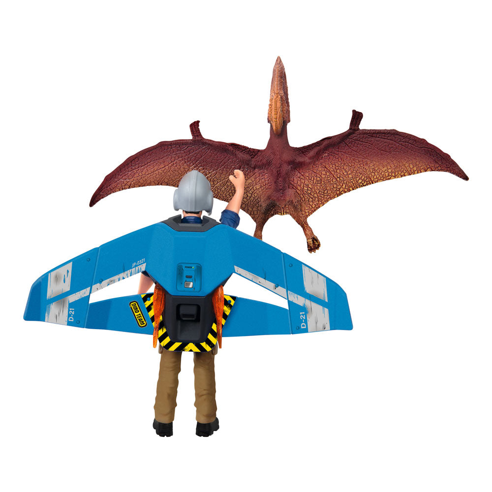 Schleich Dinosaur Jetpack Chase Toy Figure Set