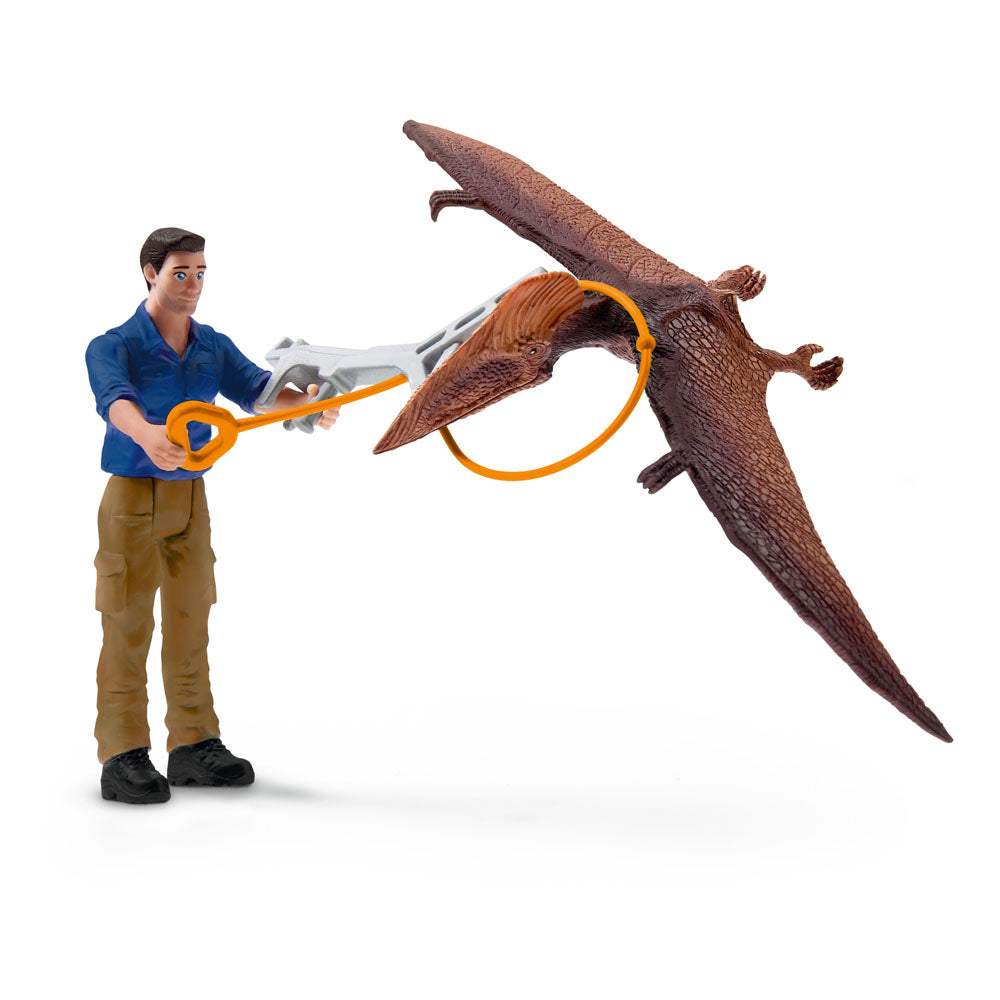 Schleich Dinosaur Jetpack Chase Toy Figure Set