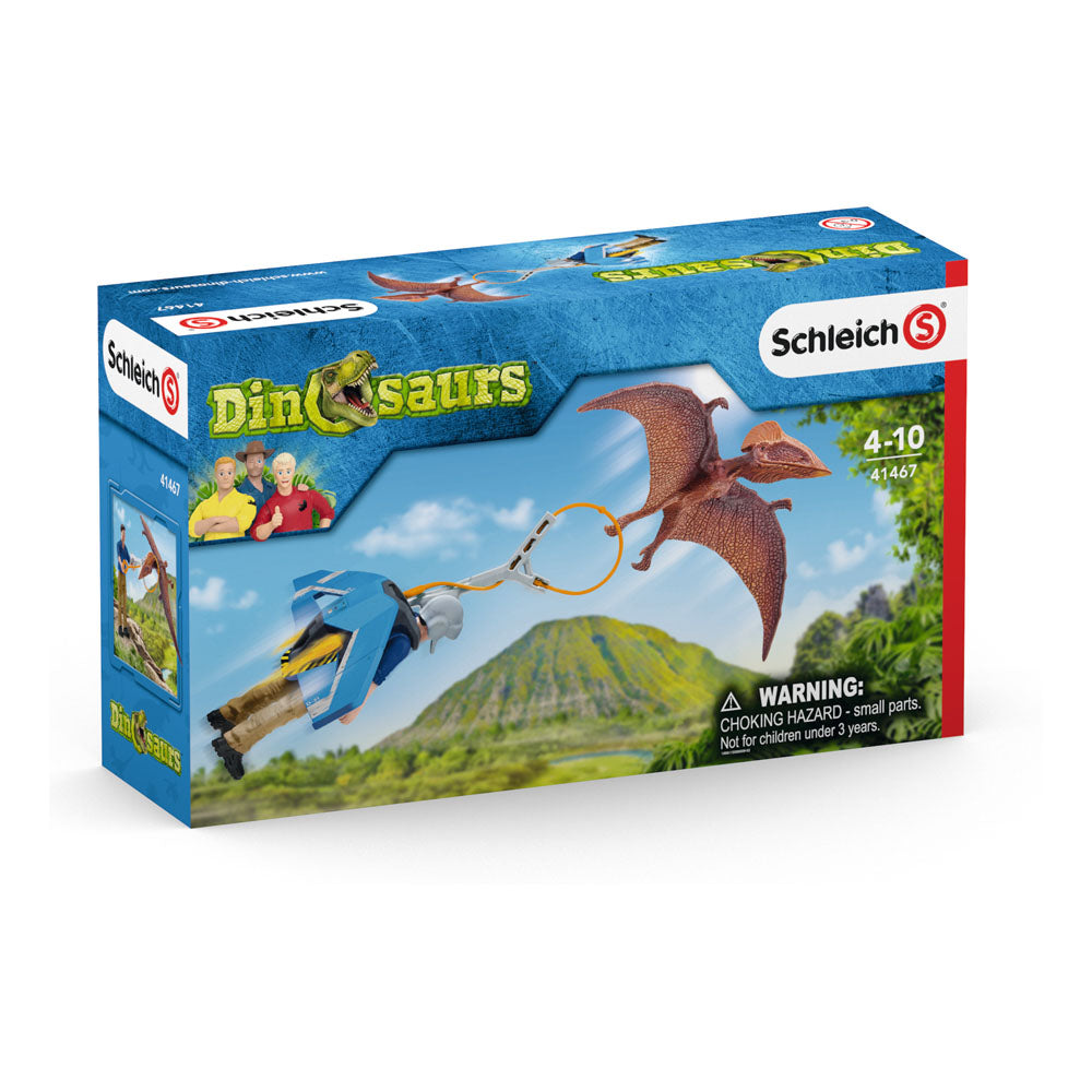Schleich Dinosaur Jetpack Chase Toy Figure Set