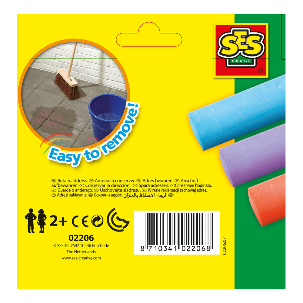 SES Creative Playground Chalks, 6 Pack