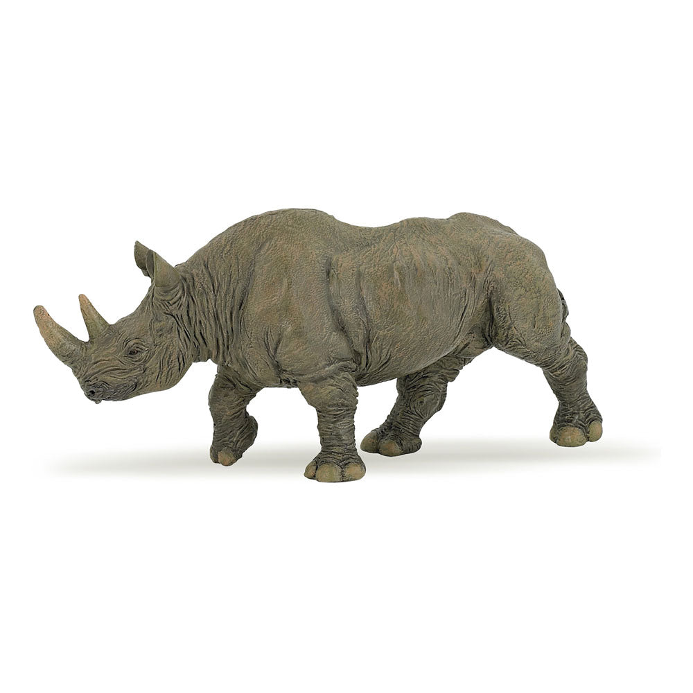 Papo Wild Animal Kingdom Black Rhinoceros Toy Figure