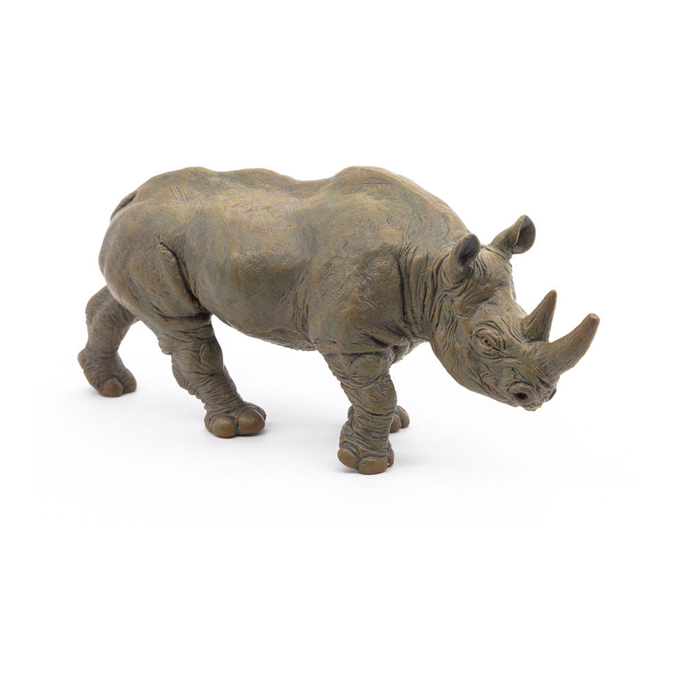 Papo Wild Animal Kingdom Black Rhinoceros Toy Figure