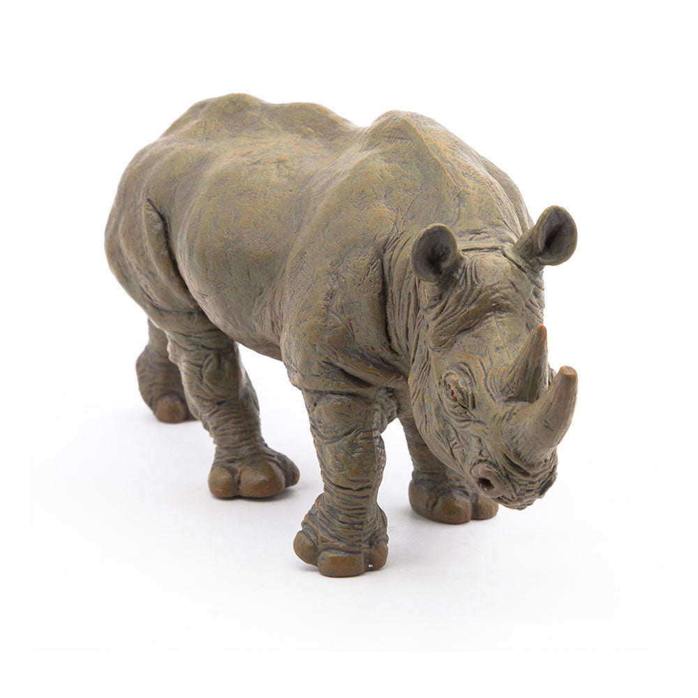 Papo Wild Animal Kingdom Black Rhinoceros Toy Figure