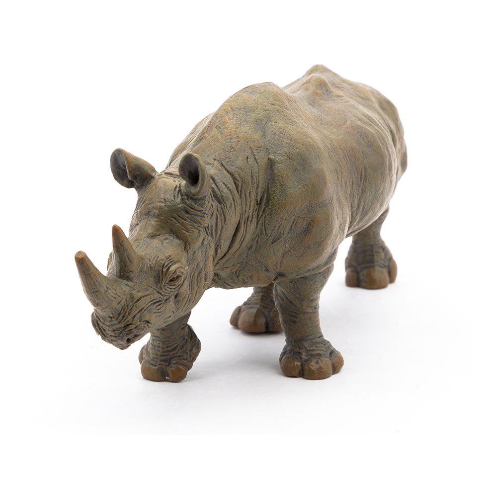 Papo Wild Animal Kingdom Black Rhinoceros Toy Figure