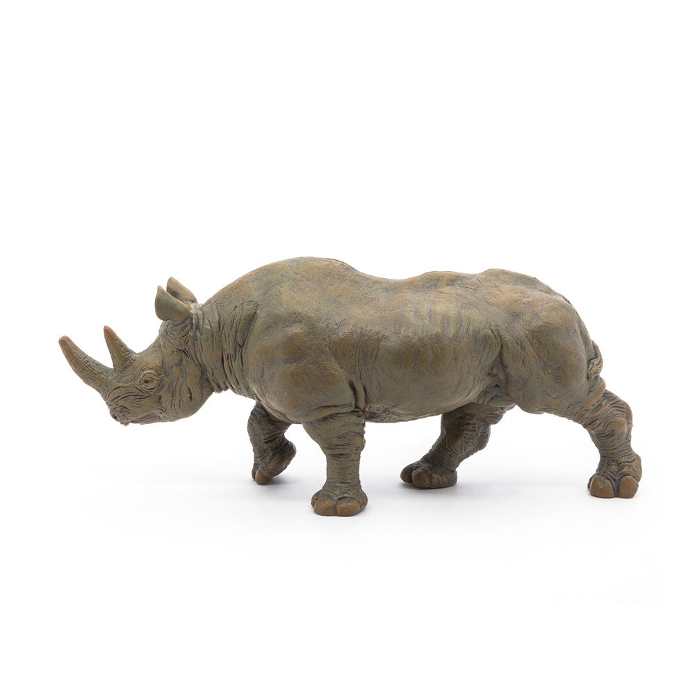 Papo Wild Animal Kingdom Black Rhinoceros Toy Figure