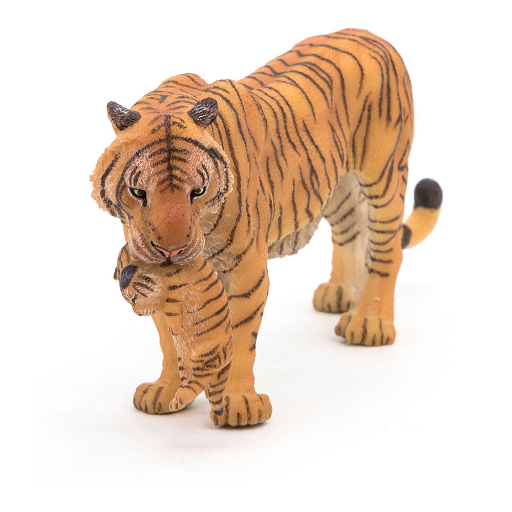 Papo Wild Animal Kingdom Tigress with Cub Toy Figure