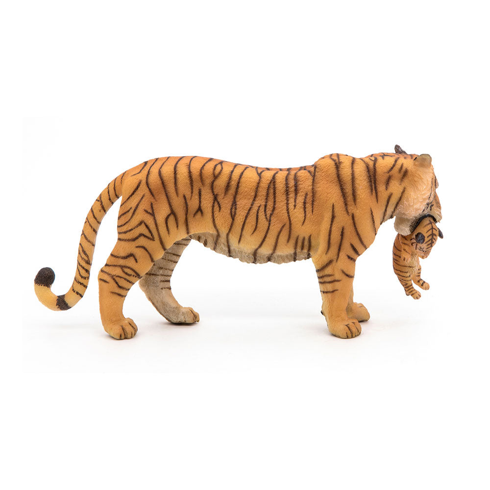 Papo Wild Animal Kingdom Tigress with Cub Toy Figure
