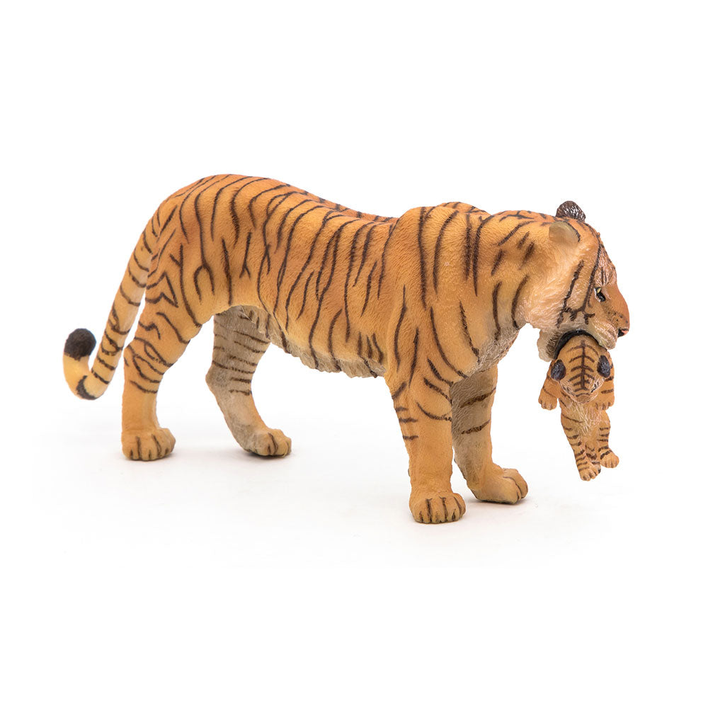 Papo Wild Animal Kingdom Tigress with Cub Toy Figure