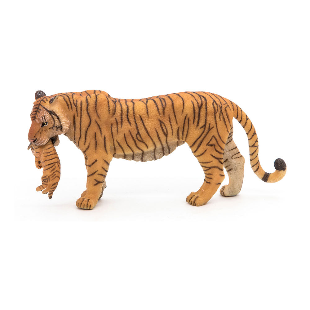 Papo Wild Animal Kingdom Tigress with Cub Toy Figure