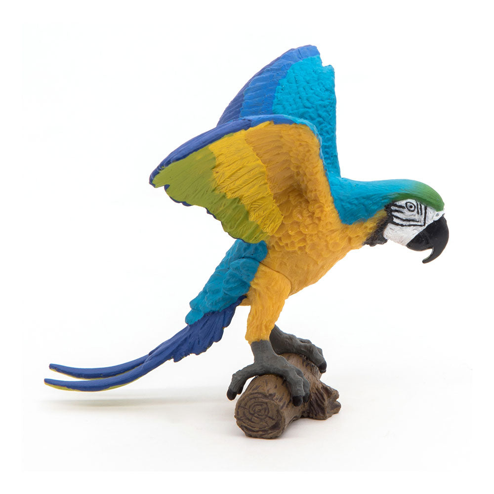 Papo Wild Animal Kingdom Blue Ara Parrot Toy Figure