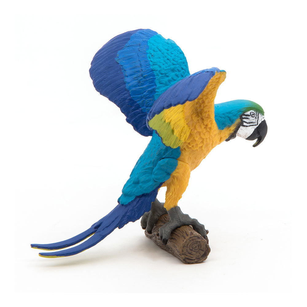 Papo Wild Animal Kingdom Blue Ara Parrot Toy Figure
