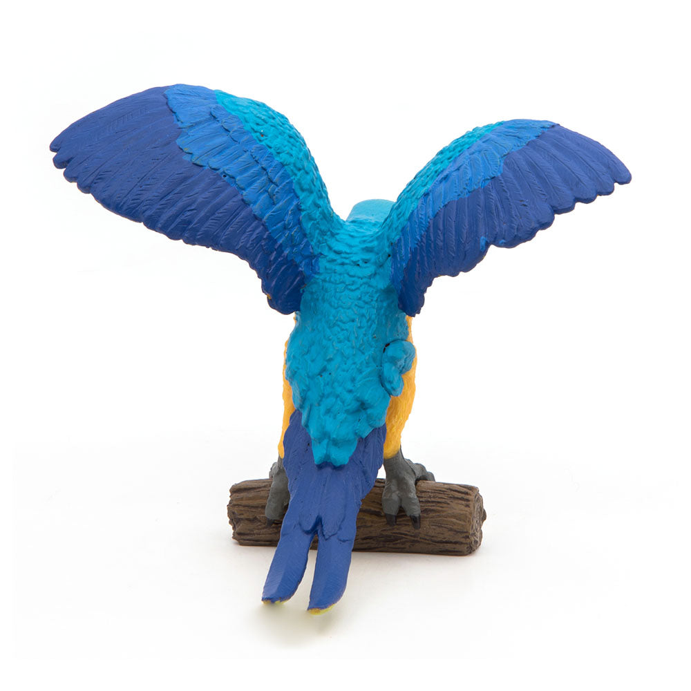 Papo Wild Animal Kingdom Blue Ara Parrot Toy Figure