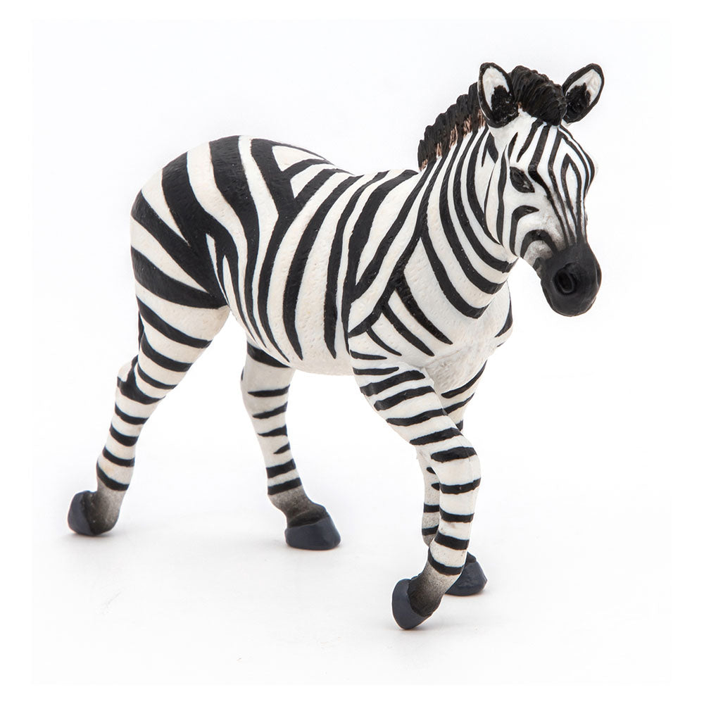 Papo Wild Animal Kingdom Male Zebra Toy Figure