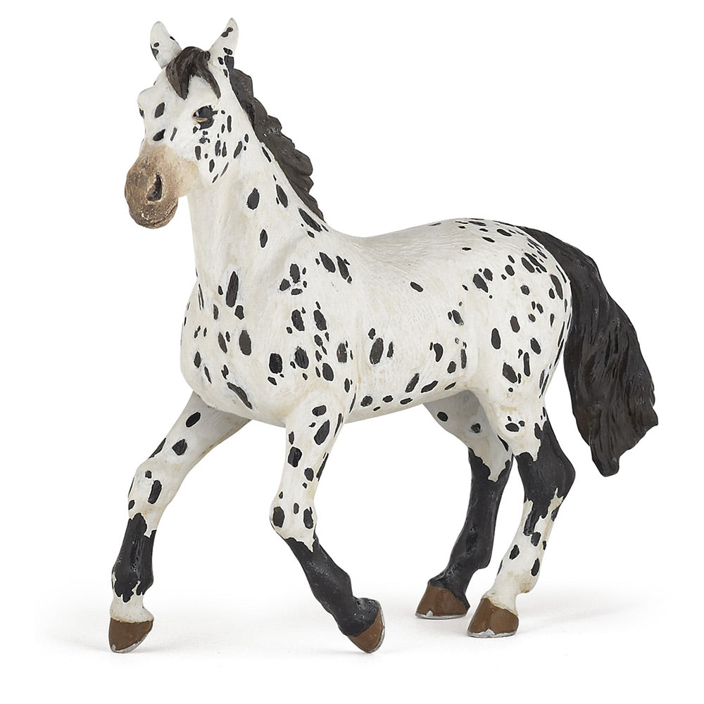 Papo Horse and Ponies Black Appaloosa Horse Toy Figure