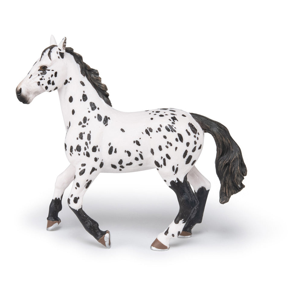 Papo Horse and Ponies Black Appaloosa Horse Toy Figure