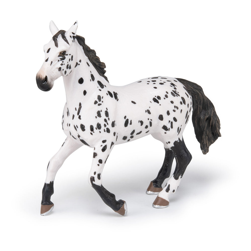 Papo Horse and Ponies Black Appaloosa Horse Toy Figure